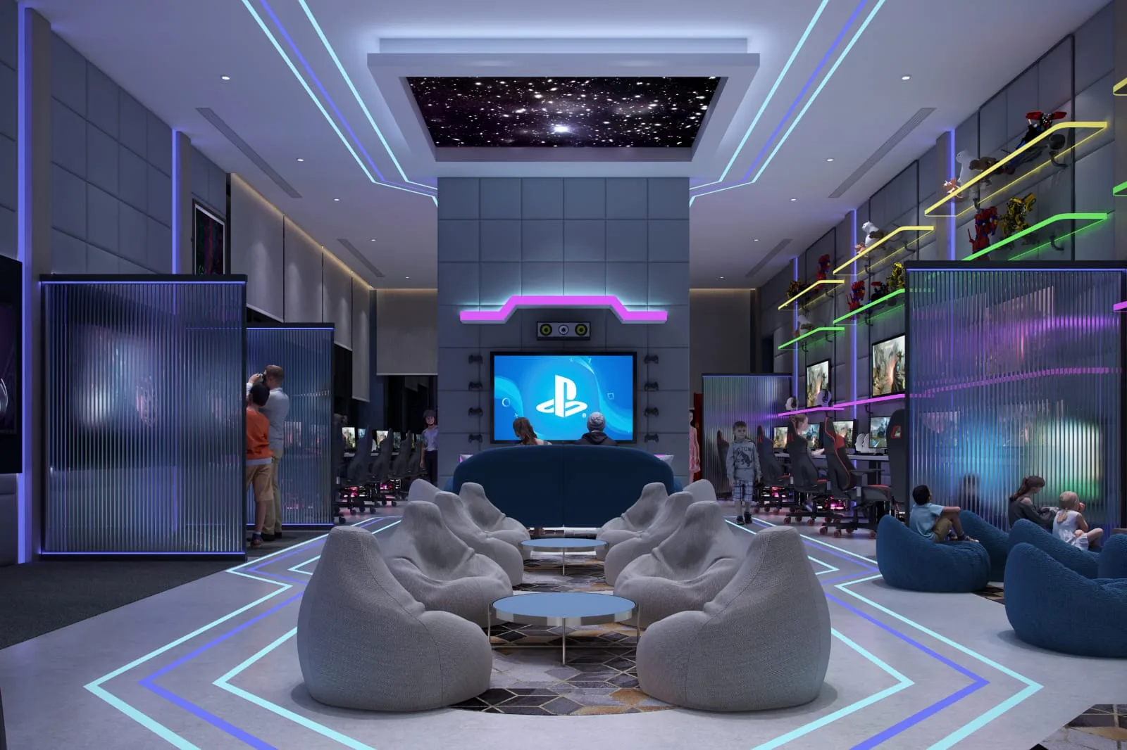 Residential interior fit-out - Private Villa - Game Room | Al Hafeed Interior Bahrain